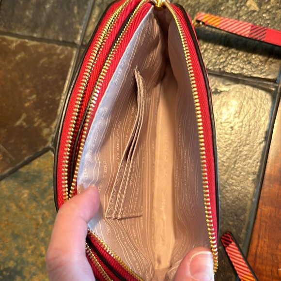 Kate Spade Morgan Museum Plaid Double-Zip Dome Crossbody - Picture 9 of 9